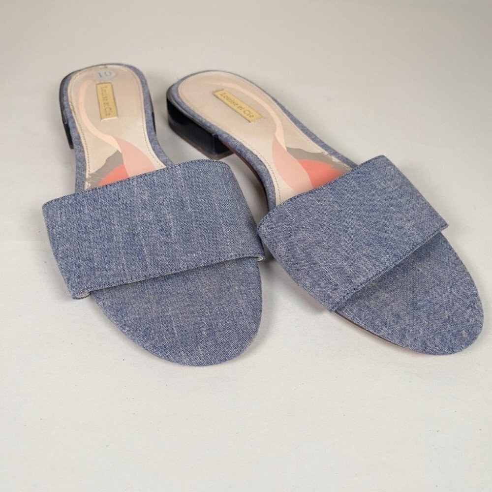 🌟✨2 for $30✨🌟 Louise Et Cie Blue Denim Adylia Slide On Shoes